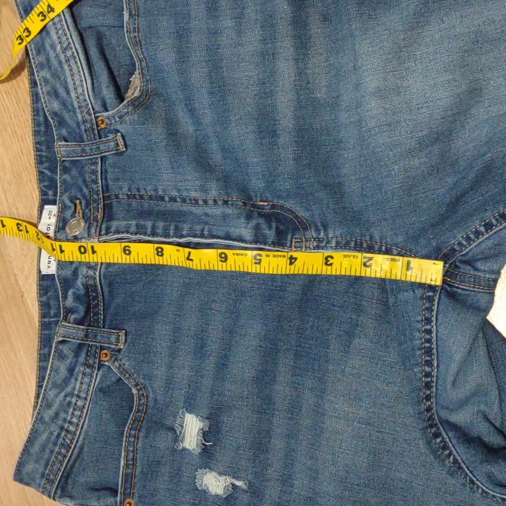 Straight Leg Vanilla Star Size 11 Distressed Ankle Jean Stretch Skinny - Picture 6 of 11